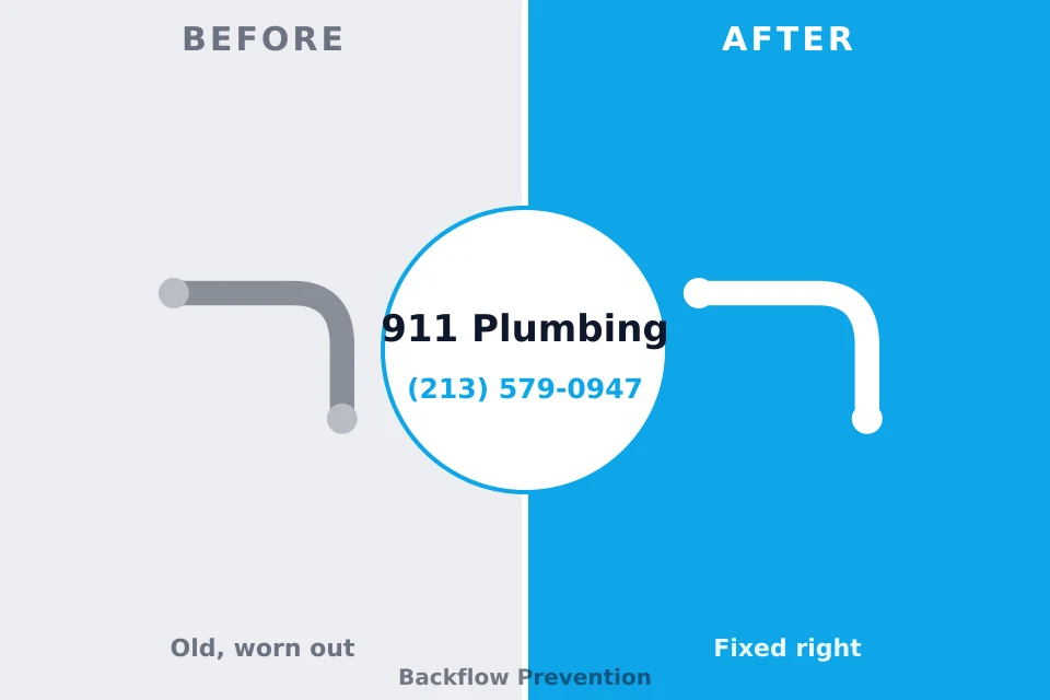 Before and after: plumbing repair Church Hill, PA
